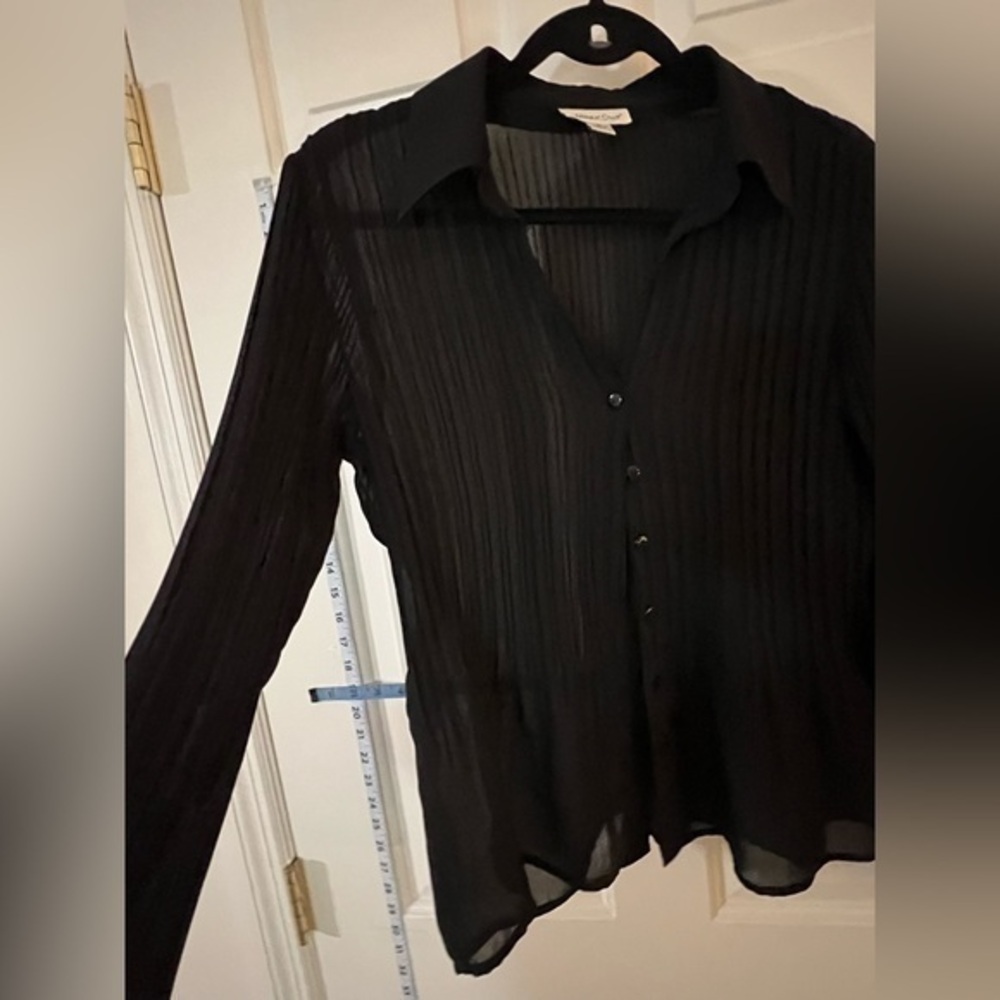 Coldwater Creek Top, Black, Medium